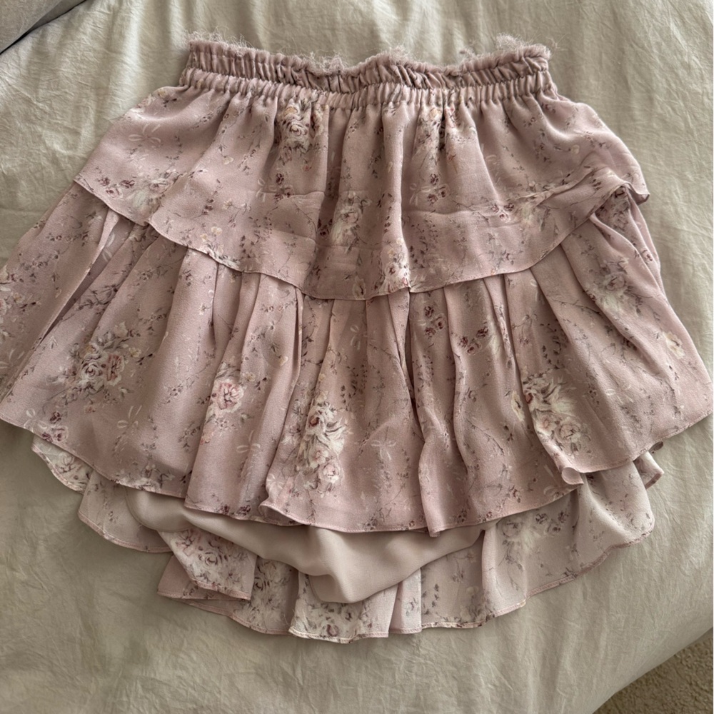 Loveshackfancy Ruffle Mini Skirt